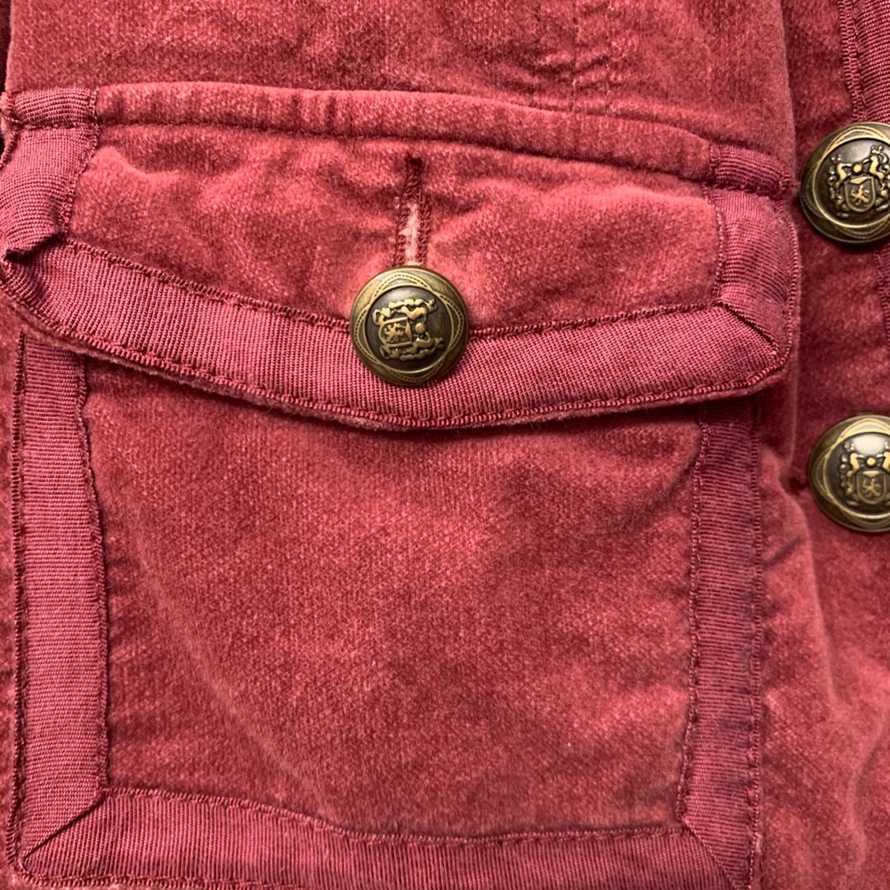 Free People Rich Burgundy Blazer - Picture 5 of 7